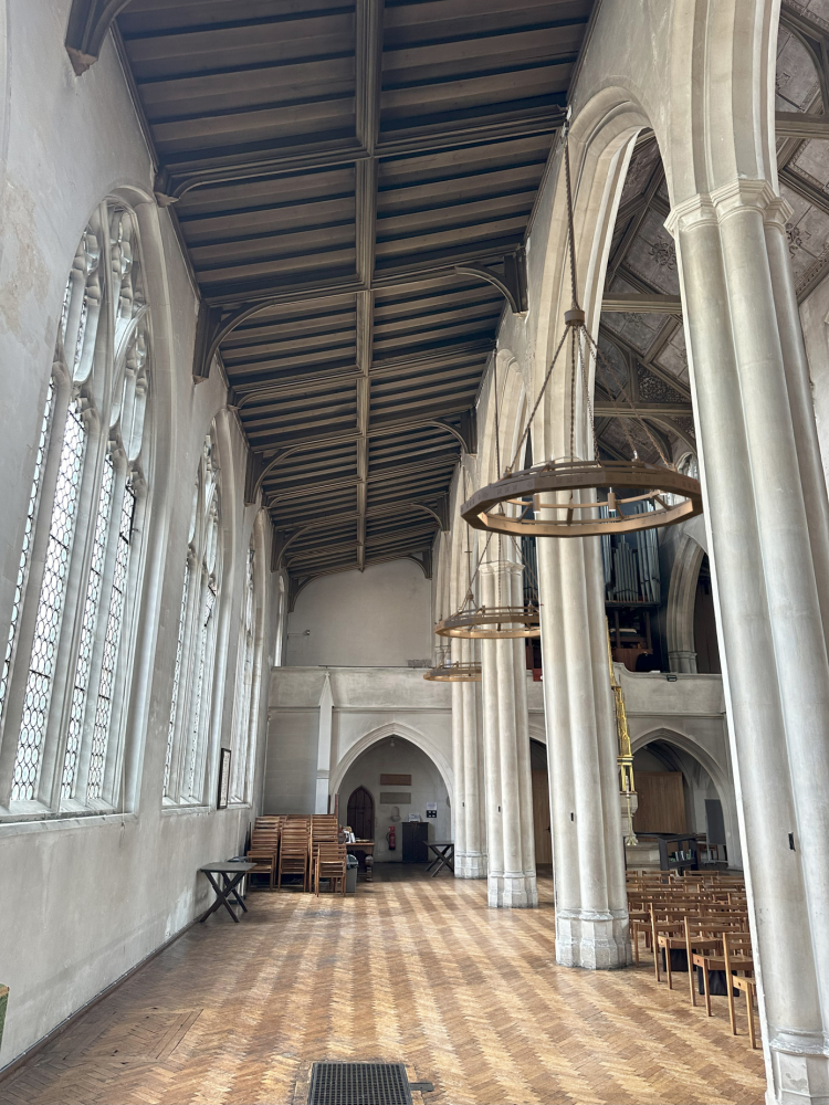 Shadow Chandelier in church