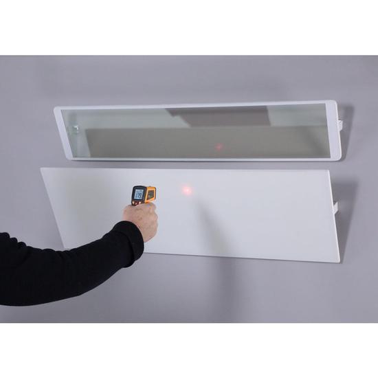 Shadow Crystal 400W Infrared Glass Panel Heater - White